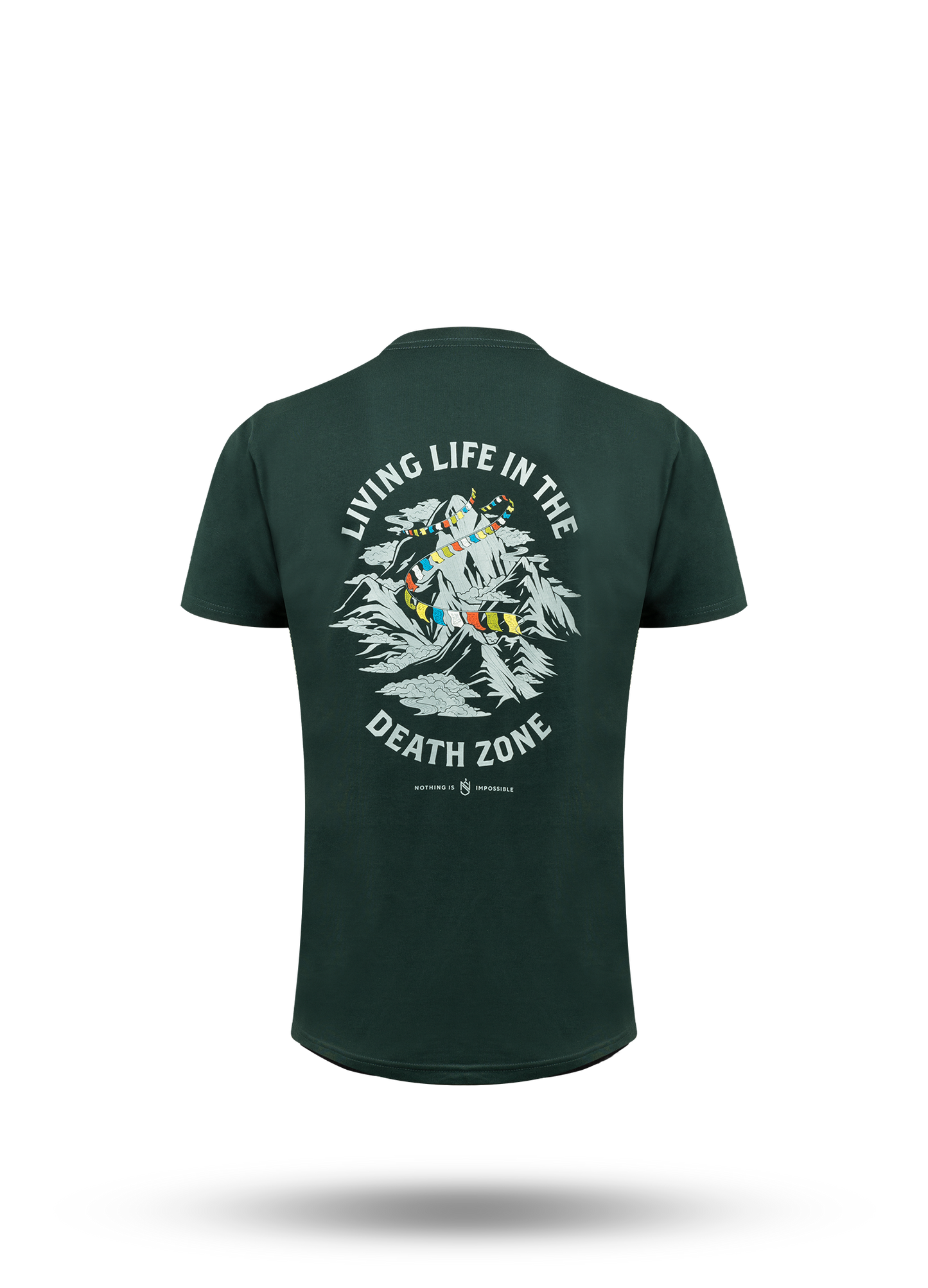 Living Life In The Death Zone Flag T-shirt